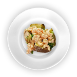 Baked Potato With Prawn Cocktail 